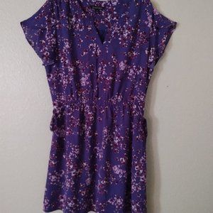 Brand New Purple, Magenta, Pink & White Floral Dress-Size XL